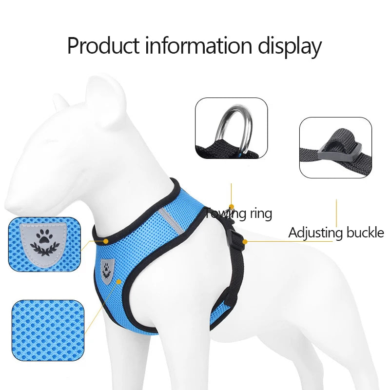 Adjustable Mesh Pet Harness