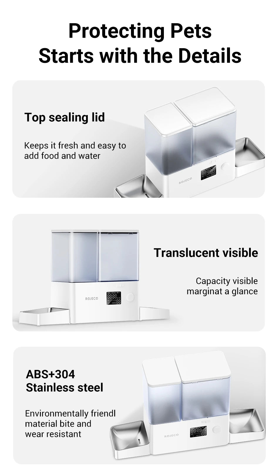 2-in-1 Automatic Pet Feeder & Water Fountain (8.5L)