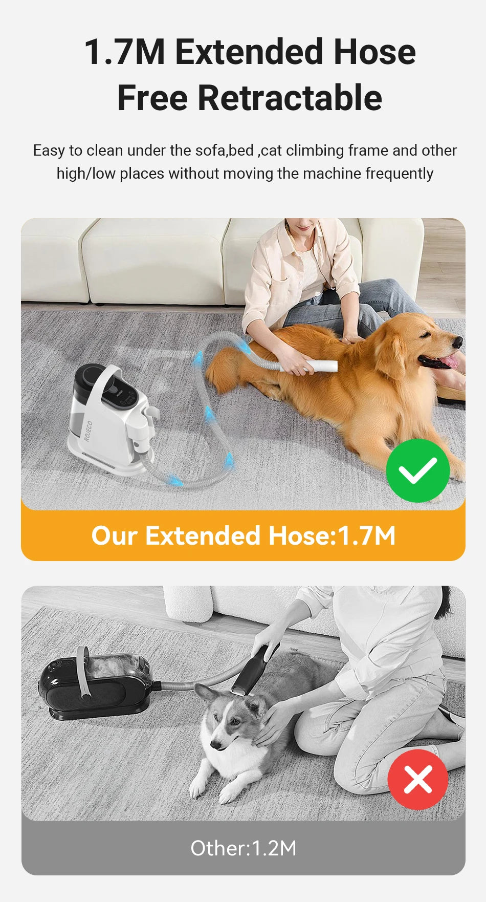 5-in-1 Pet Grooming Vacuum Kit