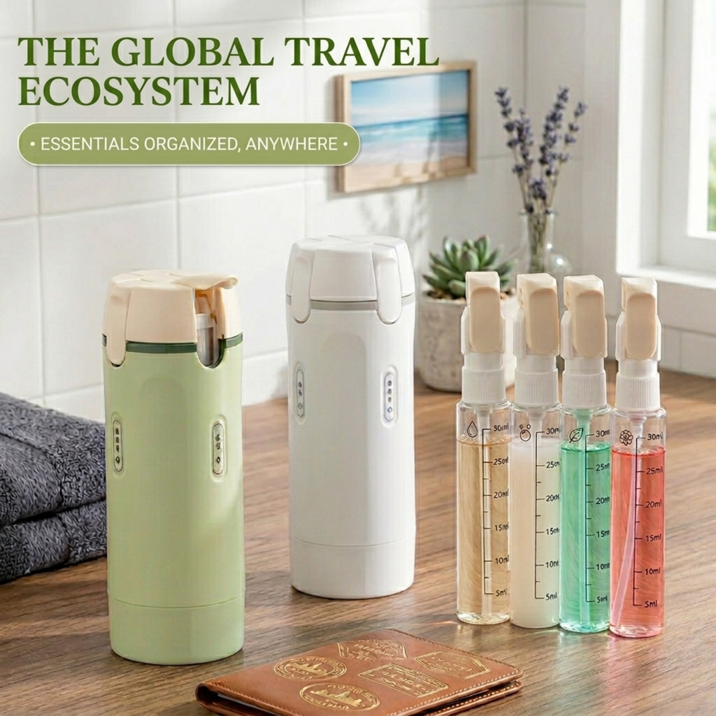 Premium 4-in-1 Travel Dispenser